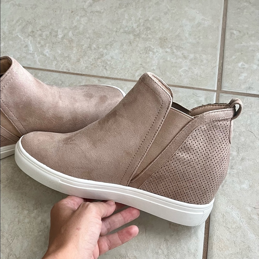 Wedge Suede Booties